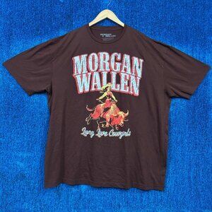 Morgan Wallen Long Live Cowgirls Country Brown T-Shirt Size 3X